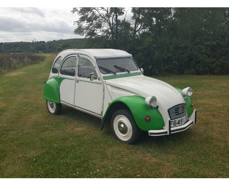 Citroen 2CV 1988 - This 1988 2 CV is consigned uder the description of a “Rolling Restoration”. It has no mot and is sold not