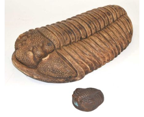 Model of the Silurian Trilobite from the Wenlock Limestone, Dudley in the West Midlands. the original is on display in the Br