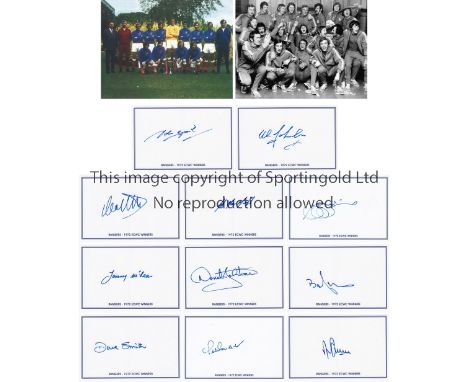 RANGERS AUTOGRAPHS 1972 Presentation of the 1972 European Cup Winners Cup Champions - Rangers, the Glasgow side defeated Dyna