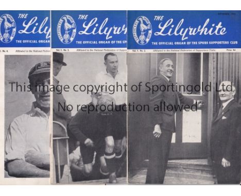 TOTTENHAM HOTSPUR LILYWHITES Ten Lilywhites Issues a complete run from the first ever issue Volume 1 Number 1 to Volume 1 Num