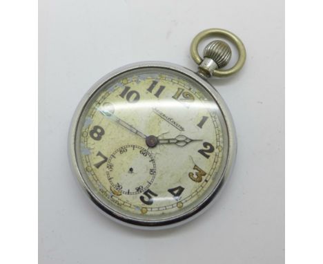 A Jaeger-LeCoultre pocket watch, a/f 