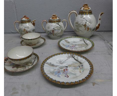 An oriental 'tea-for-two' tea service **PLEASE NOTE THIS LOT IS NOT ELIGIBLE FOR POSTING AND PACKING** 