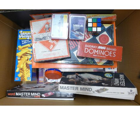 A box of mixed board games including Spirograph and Connect 4, Action Man, etc. **PLEASE NOTE THIS LOT IS NOT ELIGIBLE FOR PO
