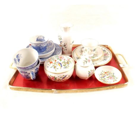 Various Aynsley and Spode Blue Room china