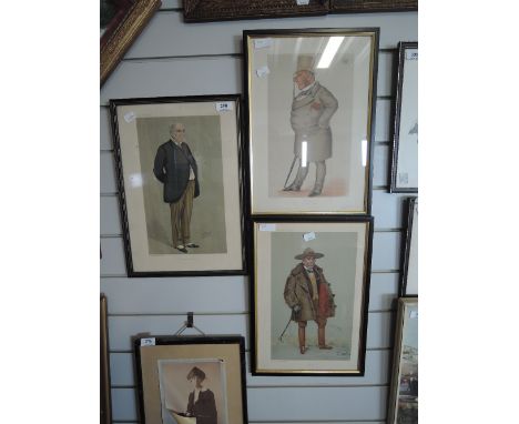 A selection of vintage vanity fair prints after SPY