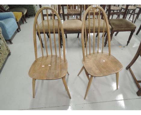 Two Ercol kitchen chairs