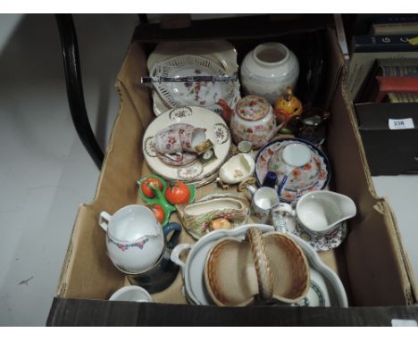 A selection of vintage ceramics including tea cups
