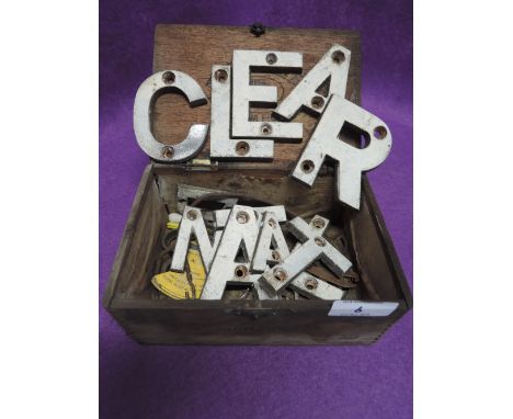 A selection of vintage cast alphabet lettersDimensions of letters are 7cm high. There are a C,E,R 2x L, 2x A and 2xT
