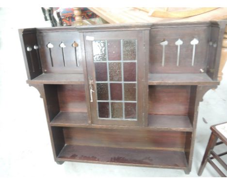 A Victorian stained frame wall shelf