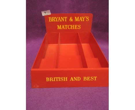 A vintage Bryant and Mays Matches shop display stand