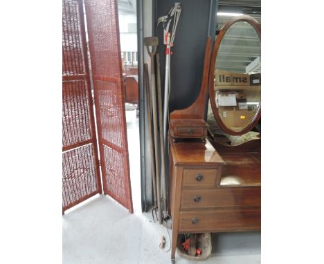 A selection of garden tools etc