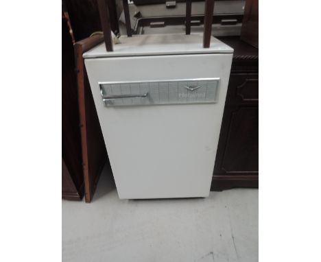 A vintage Hotpoint fridge (sold as collectors item)