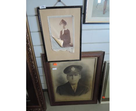 Two vintage photgraphic portraits