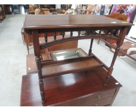 A Victorian mahogany side table