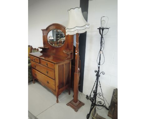 An Art Deco style standard lamp