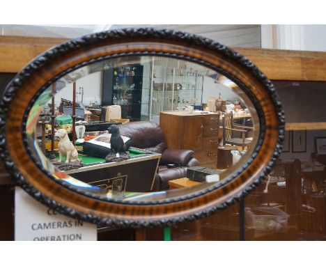Framed bevelled mirror