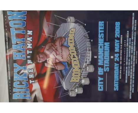Signed Ricky Hatton poster