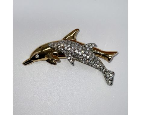 Swarovski limited edition brooch, designed exclusively for SCS members in 1990, in conjunction with the annual edition Dolphi