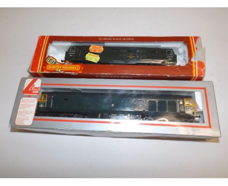 Hornby Railways, diesel D6/10 and Lima diesel D400, boxes damaged, lacquered.
