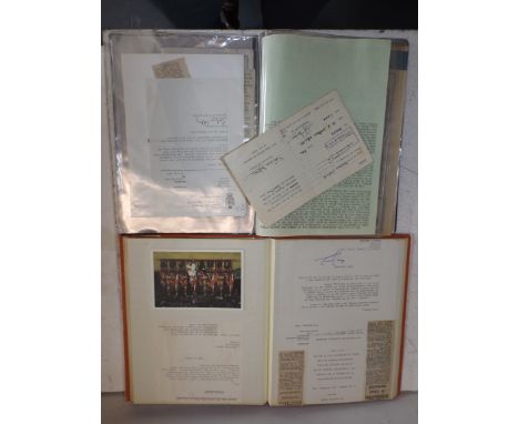 Two cuttings albums belonging to colonel H.J. Impson, OBE, MC, these contain cuttings, prints photographs and funeral memoria