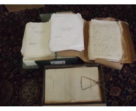 FERDYNAND ZWEIG. archive including:- manuscript "Historja Doktryn Ekonomicznych." 1943; "The Quest for Fellowship."; "In Sear
