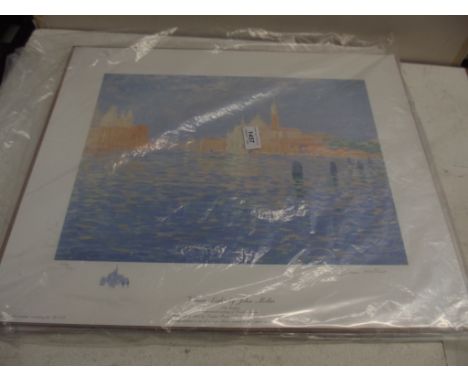 JOHN MILLER. "Venice Light." signed Ltd edn col print (2 copie); plus 2 Mabel Lucie Atwell.