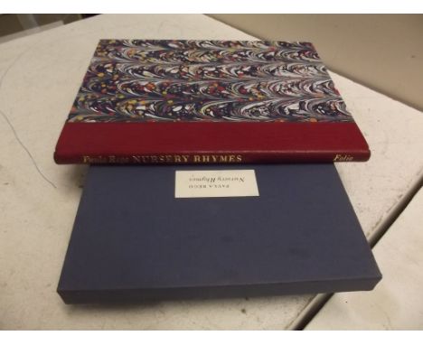 PAULA REGO. "Nursery Rhymes." signed by artist, limited edition of 100, coloured & other plts comp, orig 1/4 goatskin, teg, o