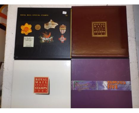 Post Office Year Books:- 1984-1985, 1995 and 1997 complete with stamps, cat £280.