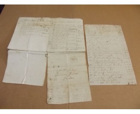 THE SLOOP "SIBELLA." important manuscript Disbursements by Thomas Phillips Jnr. list of Expenditure 1782-4 incl costs for Pil