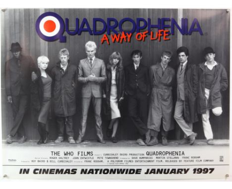 Quadrophenia (R-1997) Teaser film poster, music by The Who, Brent Walker, rolled, 30 x 40 inches. Condition Report:  excellen