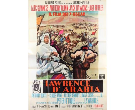 Lawrence of Arabia (1962) Italian Four Folio film poster, style A, Columbia, folded, 39 x 78 inches.Condition Report:  Good c