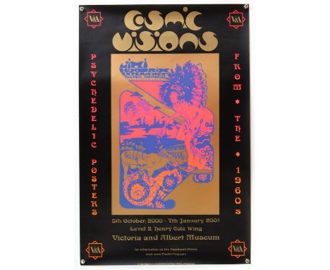 Jimi Hendrix Experience - Cosmic Visions - Hapshash and the Coloured Coat Exhibition poster for London's Victoria and Albert 