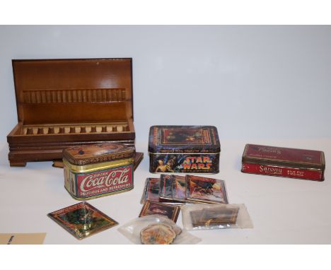 Collection of star wars cards, some harry potter themed items &amp; a cigarette dispenser