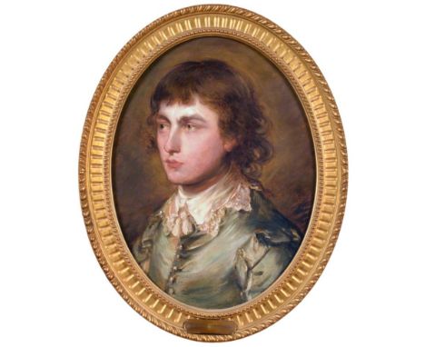 After Thomas Gainsborough (1727-1788) Portrait of Gainsborough Dupont Oil on canvas, 50cm by 37cm (oval)  Thomas Gainsborough