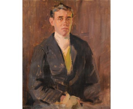 Augustus John OM RA (1878-1961) Portrait of John Ambler Oil on canvas, 59cm by 49cm Artist's Resale Rights/Droit de Suite may