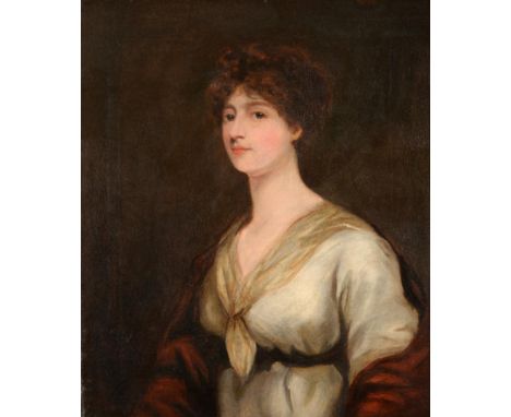 John James Masquerier (1778-1855) Portrait of Miss Bristow Oil on canvas, 75cm by 63cm Provenance: Sotheby's, New York, 01/02