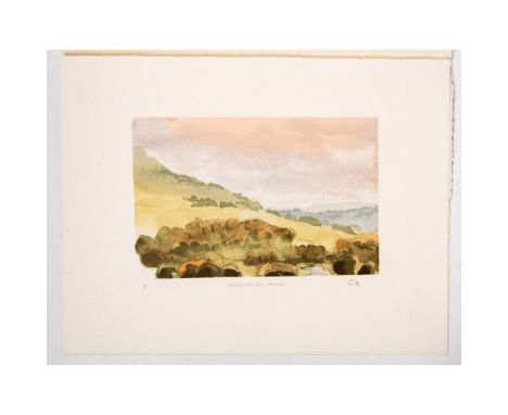 Beautiful color lithograph on watermarked Somerset paper stamped with the royal blindstamp. Created by His Majesty King Charl