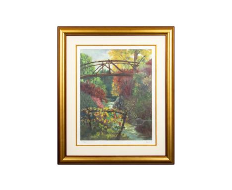 Limited edition colored lithograph, artist signed bottom right in pencil, edition 211/400. Certificate of Authenticity includ