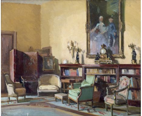 Théodore Jacques Ralli (Greek, 1852-1909)Intérieur de maison signé 'Ralli' (en bas à gauche)huile sur toile38 x 46.5cm (14 15