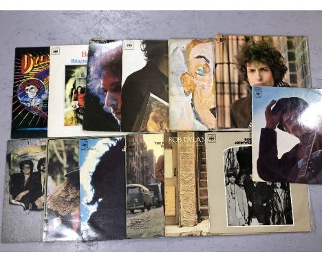 13 BOB DYLAN LPs inc. "Dylan And The Dead", "Bringing It All Back Home", "Blonde On Blonde", "The Freewheelin'", "Desire", "S