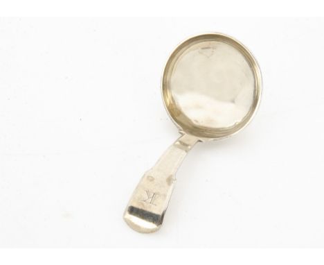 A George III silver tea caddy spoon by JS 