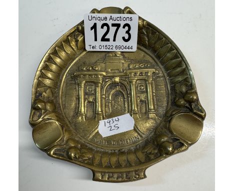 A brass ashtray, Menin gate
