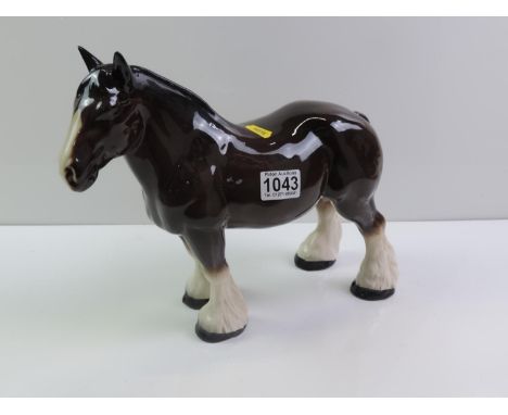 Large Ceramic Melbaware Shire Horse 