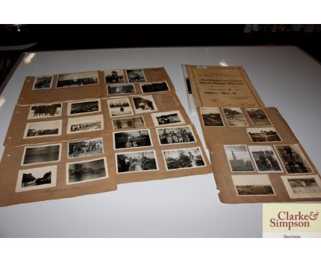 A collection of German WW2 army documents and photographs 