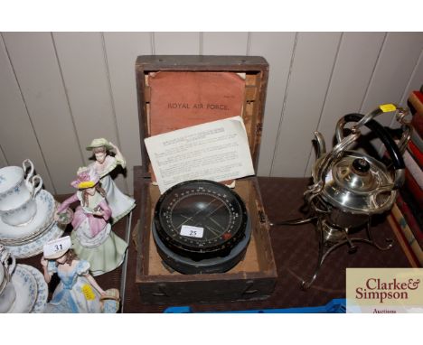 A compass for a Lancaster Bomber 1942 with documentation 