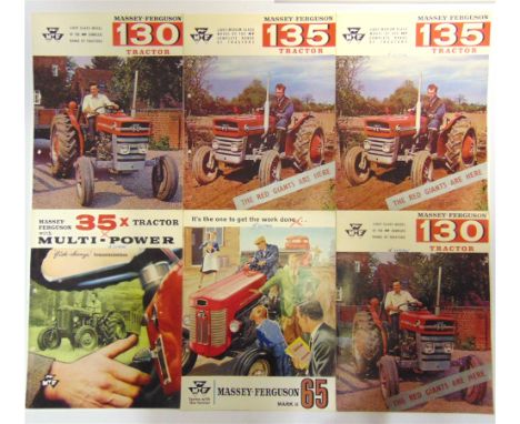 FOURTEEN MASSEY-FERGUSON BROCHURES  comprising those for the 35x Tractor; 65 Mk II Tractor; 130 Tractor (x2); 135 Tractor (x2