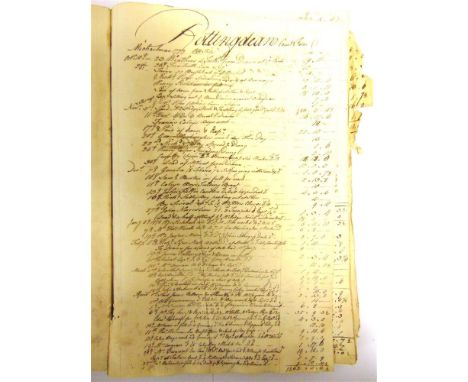 [DOCUMENTS].  A manuscript Account Book, circa 1759-1802, of Sussex and other interest (one section, beginning in 1777, title