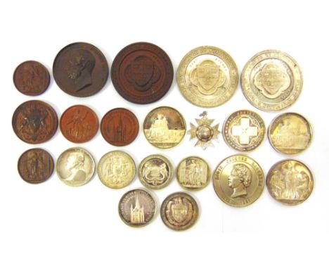 TWENTY 19TH CENTURY PHOTOGRAPHIC MEDALS AWARDED TO THOMAS GREEN / GREEN BROTHERS comprising those for the Photographic Societ