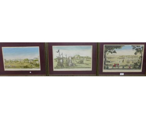 Collection of five French coloured engraved prints (5) 