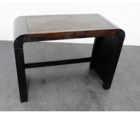 Modern hardwood side table, 61 x 81cm 